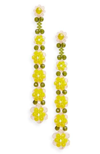 Women's Simone Rocha Tiered Crystal Shoulder Duster Earrings