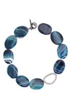 Women's Nina Agate & Pave Link Necklace