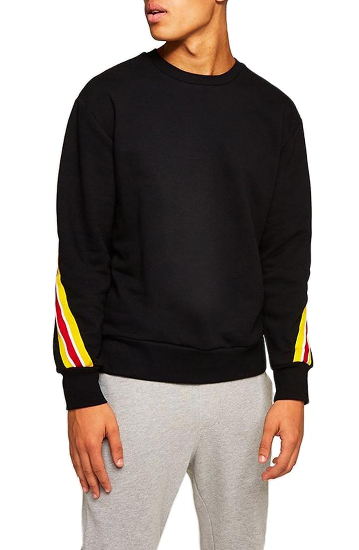 Men's Topman Back Taping Classic Fit Sweatshirt