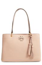 Tory Burch Mcgraw Triple Compartment Leather Satchel -