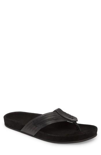 Men's John Varvatos Almada Woven Flip-flop M - Black
