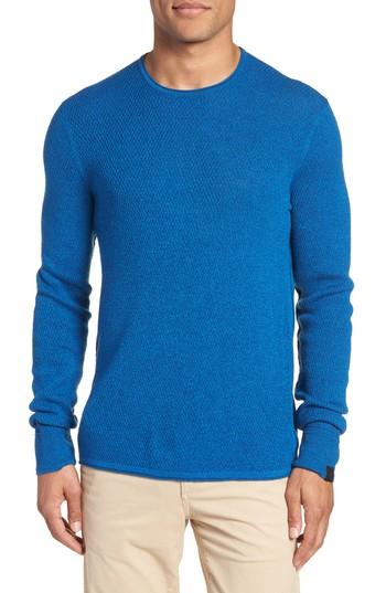 Men's Rag & Bone Gregory Wool Blend Crewneck Sweater - Blue