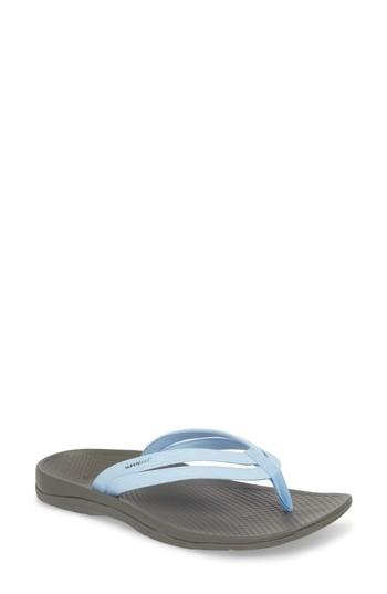 Women's Superfeet Rose Flip Flop M - Blue
