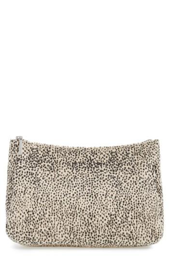 Amuse Society Faux Calf Hair Clutch - Beige