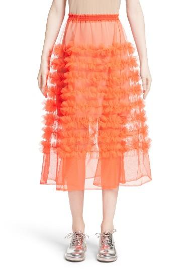 Women's Molly Goddard Melanie Tulle Skirt - Orange