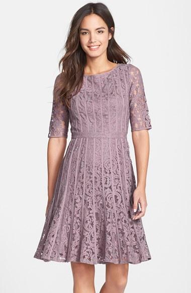 Women's Adrianna Papell Lace Fit & Flare Dress