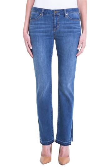 Women's Liverpool Jeans Company Tabitha Release Hem Straight Leg Jeans - Blue
