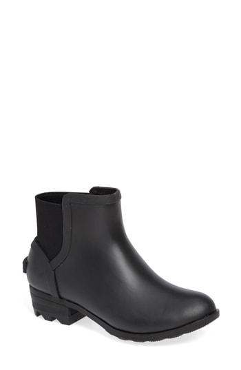 Women's Sorel Janey Waterproof Chelsea Boot M - Black