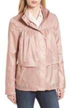 Women's Tahari April Tiered Ruffle Anorak Jacket - Pink