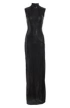 Women's Galvan Turtleneck Sequin Gown Us / 36 Fr - Black