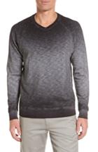 Men's Tommy Bahama Santiago Ombre V-neck Sweatshirt, Size - Black