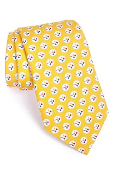 Men's Vineyard Vines 'pittsburgh Steelers - Nfl' Woven Silk Tie