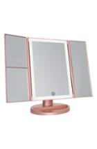 Impressions Vanity Co. Touch 2.0 Led Trifold Makeup Mirror With Magnification, Size - Rose Gold