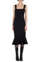 Women's Akris Punto Velvet Dot Dress - Black