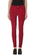 Women's J Brand High Waist Ankle Super Skinny Jeans - Red