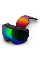 Women's Adidas Progressor L Mirrored Spherical Snowsports Gogglesed - Black Matte/ Green
