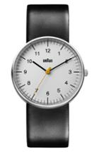 Men's Braun 'classic' Leather Strap Watch, 38mm