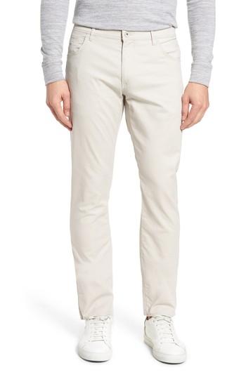 Men's Brax Chuck Flat Front Stretch Cotton Pants X 32 - Beige