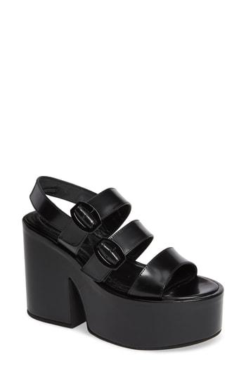 Women's Simone Rocha Strappy Platform Sandal Us / 37eu - Black