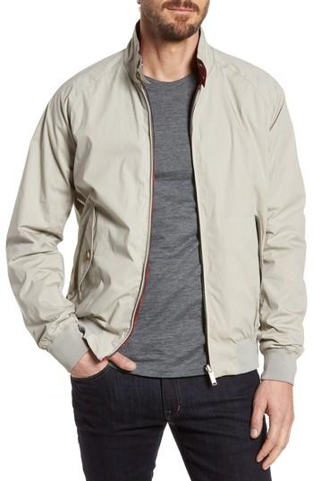 Men's Baracuta G9 Reversible Water Repellent Harrington Jacket - Blue
