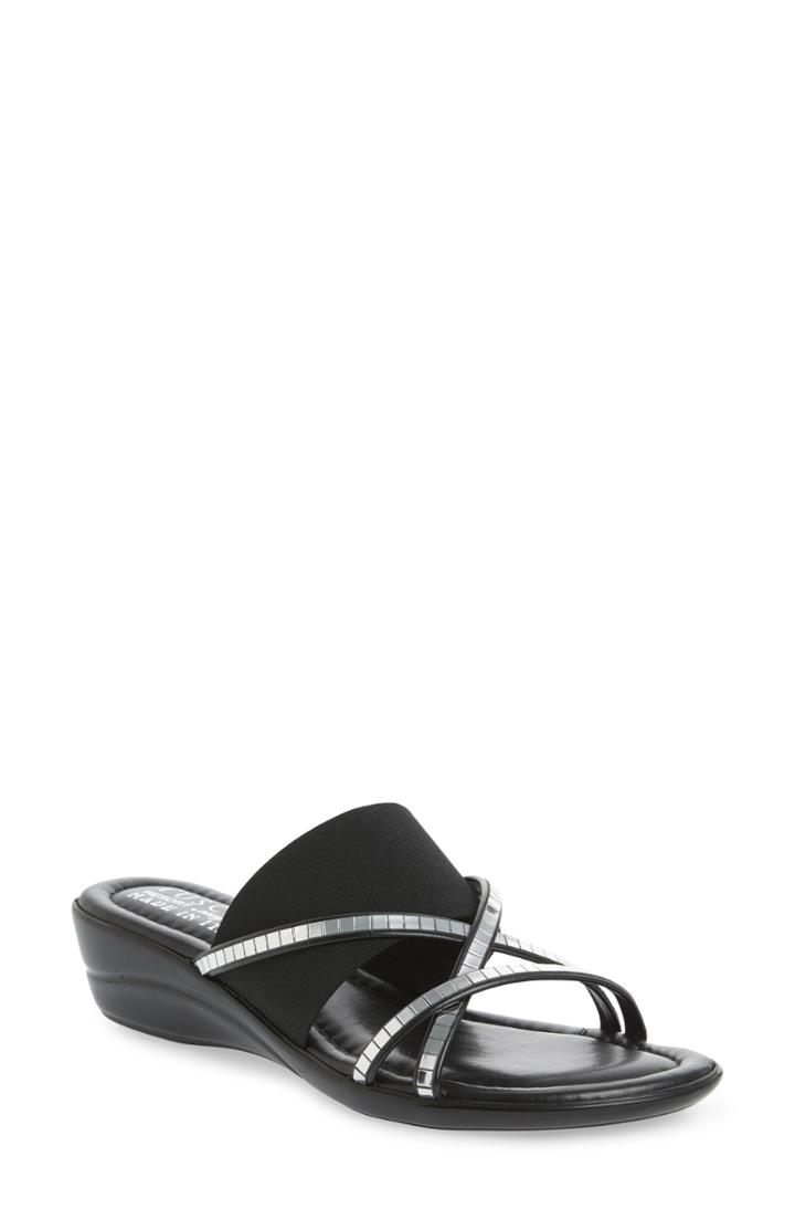 Women's Tuscany Addilyn Wedge Slide Sandal N - Black