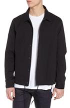 Men's The Rail Snap Front Coach's Jacket - Black
