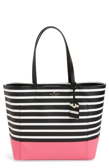 Kate Spade New York Hyde Lane Dipped Stripe - Riley Tote - Pink