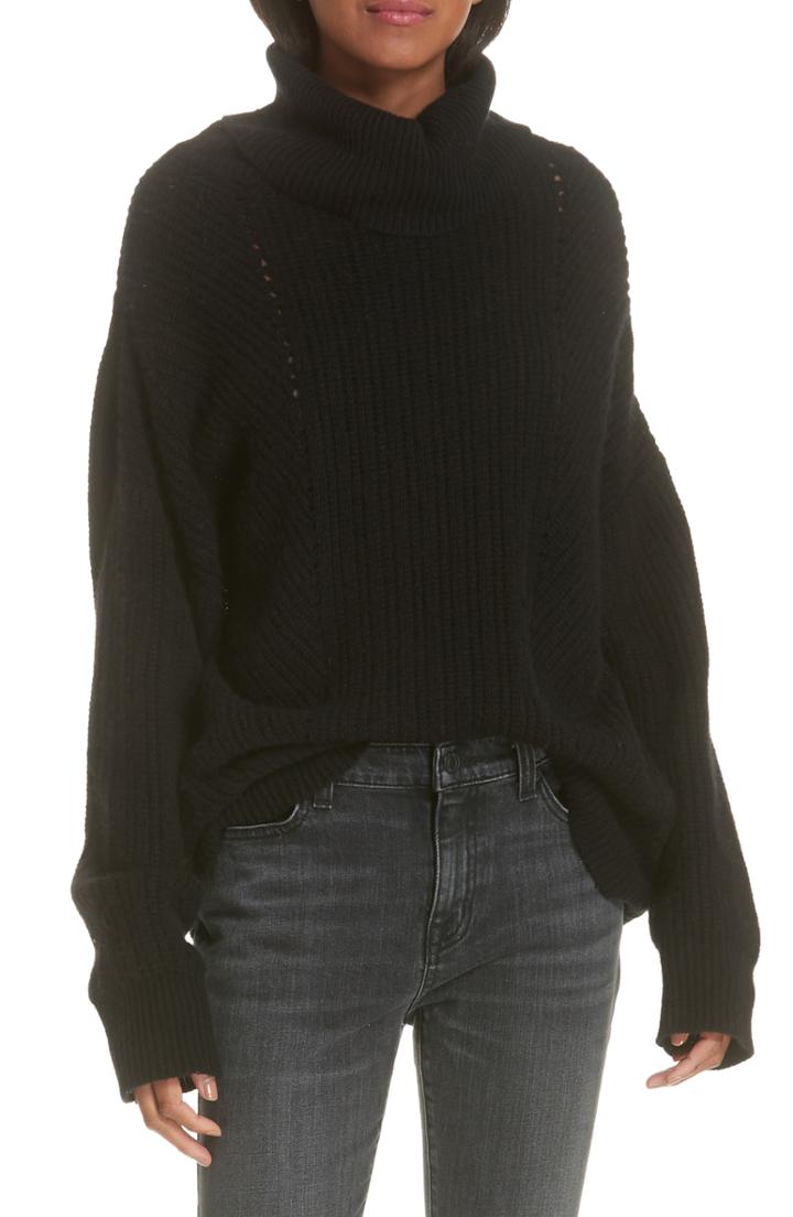 Women's Nili Lotan Keirnan Cashmere Turtleneck Sweater