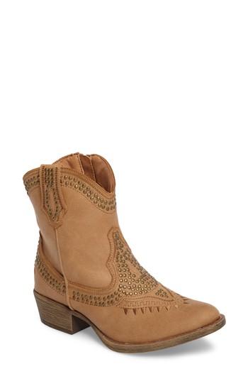 Women's Coconuts By Matisse Amour Embellished Western Bootie .5 M - Grey