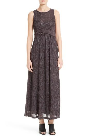 Women's M Missoni Metallic Maxi Dress - Purple