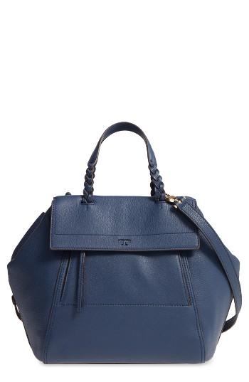 Tory Burch 'half-moon' Leather Satchel -
