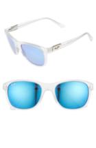 Men's Maui Jim Wakea 55mm Polarized Sunglasses - Frosted Crystal/ Blue Hawaii