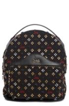 Christian Louboutin Small Backloubi Metallic Jacquard Backpack - Black