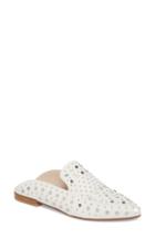 Women's Kristin Cavallari Charlie Studded Loafer Mule .5 M - White