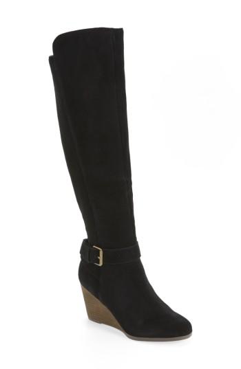 Women's Sole Society Paloma Over The Knee Boot .5 M - Black