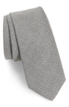 Men's 1901 Celera Gingham Skinny Tie, Size - Black