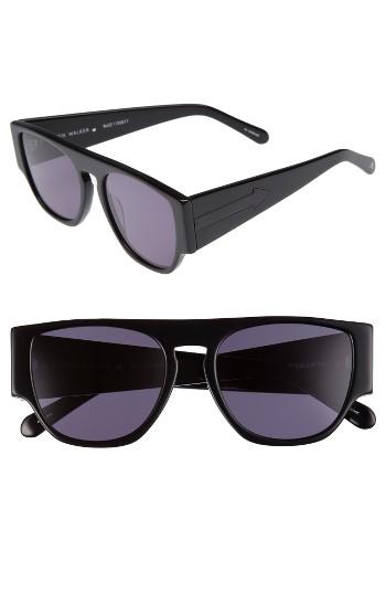 Women's Karen Walker Buzz 53mm Sunglasses - Black