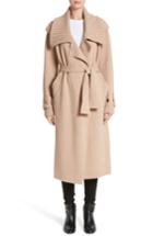 Women's Burberry Piota Wool Blend Knit Trench Coat - Brown
