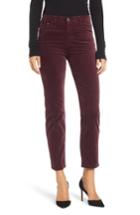 Women's Ag The Isabelle High Waist Ankle Straight Leg Jeans - Pink