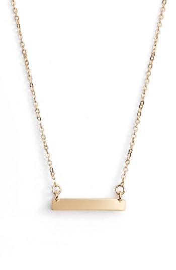 Women's Stella Valle Triangle Shaped Bar Pendant Necklace