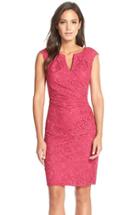 Women's Adrianna Papell Lace Sheath Dress - Red
