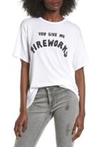 Women's Michelle By Comune You Give Me Fireworks Graphic Tee - White