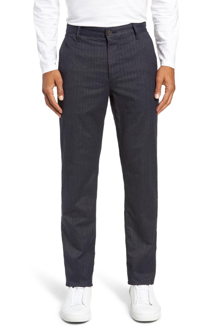 Men's Ag Marshall Slim Fit Pinstripe Pants - Blue