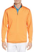 Men's Cutter & Buck Evergreen Classic Fit Drytec Reversible Half Zip Pullover - Orange