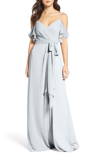 Women's Watters Aldridge A-line Chiffon Gown - Blue