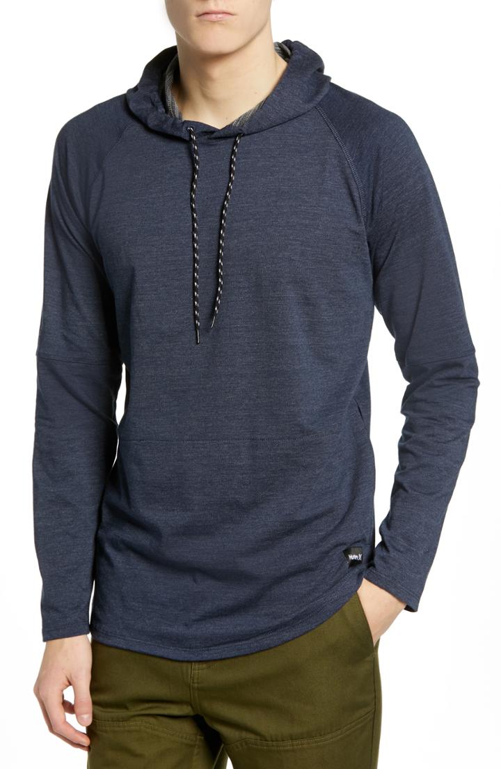 Men's Hurley Grant Dri-fit Hooded Pullover - Blue