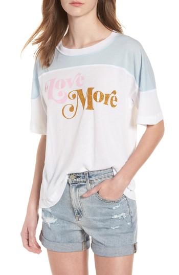 Women's Wildfox Love More - Samuel Tee, Size - White