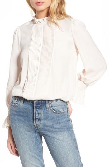 Women's J.o.a. Ruffle Blouse - Ivory