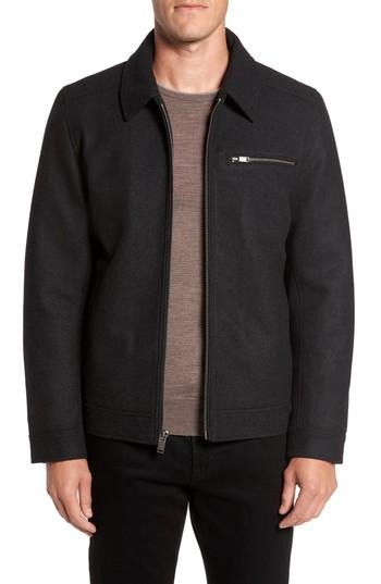 Men's Vince Camuto Wool Blend Shirt Jacket, Size - Grey