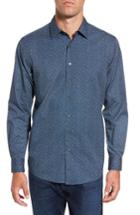 Men's Rodd & Gunn Albany Sports Fit Print Sport Shirt - Blue